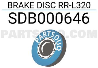 Bosch SDB000646 BRAKE DISC RR-L320