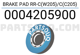 Brembo 0004205900 BRAKE PAD RR-C(W205)/C(C205)