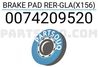 Brembo 0074209520 BRAKE PAD RER-GLA(X156)