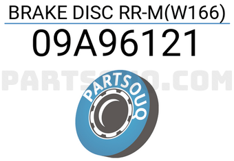 Brembo 09A96121 BRAKE DISC RR-M(W166)