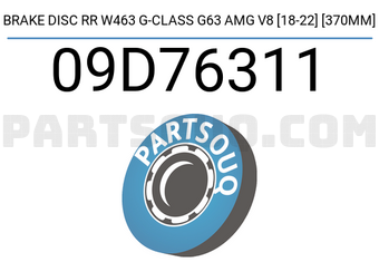 Brembo 09D76311 BRAKE DISC RR W463 G-CLASS G63 AMG V8 [18-22] [370MM]