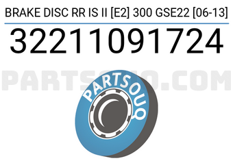 Brembo 32211091724 BRAKE DISC RR IS II [E2] 300 GSE22 [06-13]