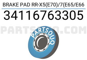 Brembo 34116763305 BRAKE PAD RR-X5(E70)/7(E65/E66