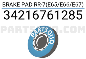 Brembo 34216761285 BRAKE PAD RR-7(E65/E66/E67)