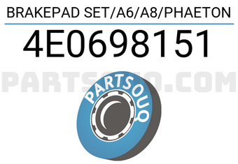Brembo 4E0698151 BRAKEPAD SET/A6/A8/PHAETON