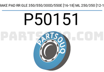 Brembo P50151 BRAKE PAD RR GLE 350/550/300D/550E [16-18] ML 250/350 [12-15]