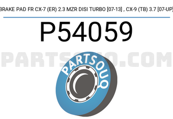 Brembo P54059 BRAKE PAD FR CX-7 (ER) 2.3 MZR DISI TURBO [07-13] , CX-9 (TB) 3.7 [07-UP]