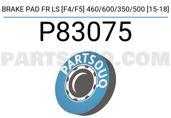 Brembo P83075 BRAKE PAD FR LS [F4/F5] 460/600/350/500 [15-18]