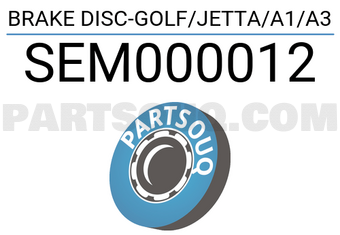 Brembo SEM000012 BRAKE DISC-GOLF/JETTA/A1/A3