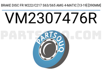 Brembo VM2307476R BRAKE DISC FR W222/C217 S63/S65 AMG 4-MATIC [13-19] [390MM]