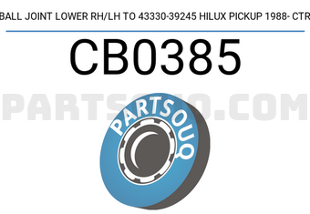 CTR CB0385 BALL JOINT LOWER RH/LH TO 43330-39245 HILUX PICKUP 1988- CTR
