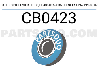 CTR CB0423 BALL JOINT LOWER LH TO,LE 43340-59035 CELSIOR 1994-1999 CTR