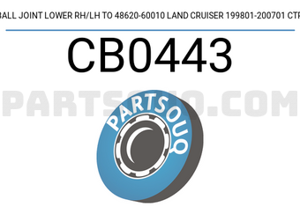 CTR CB0443 BALL JOINT LOWER RH/LH TO 48620-60010 LAND CRUISER 199801-200701 CTR