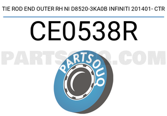 CTR CE0538R TIE ROD END OUTER RH NI D8520-3KA0B INFINITI 201401- CTR