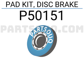 Continental P50151 PAD KIT, DISC BRAKE