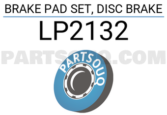DELPHI LP2132 BRAKE PAD SET, DISC BRAKE