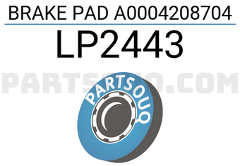 DELPHI LP2443 BRAKE PAD A0004208704