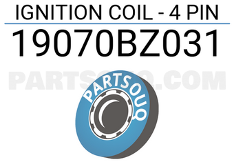 DENKI 19070BZ031 IGNITION COIL - 4 PIN