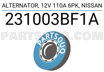 DENKI 231003BF1A Alternator, 12V 110A 6PK, NISSAN