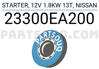 DENKI 23300EA200 STARTER, 12V 1.8KW 13T, NISSAN