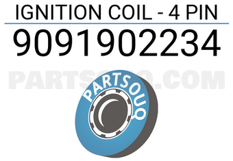 DENKI 9091902234 IGNITION COIL - 4 PIN