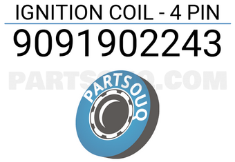 DENKI 9091902243 IGNITION COIL - 4 PIN