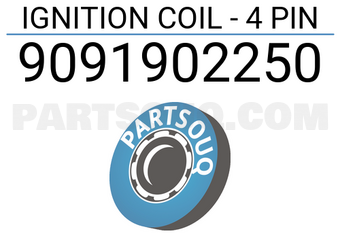DENKI 9091902250 IGNITION COIL - 4 PIN