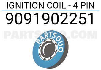 DENKI 9091902251 IGNITION COIL - 4 PIN