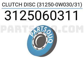Exedy 3125060311 CLUTCH DISC (31250-0W030/31)
