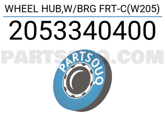 FAG 2053340400 WHEEL HUB,W/BRG FRT-C(W205)