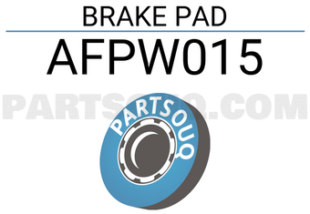 FBL AFPW015 BRAKE PAD