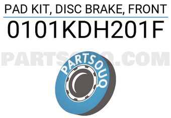 FEBEST 0101KDH201F PAD KIT, DISC BRAKE, FRONT