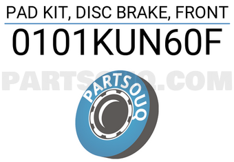 FEBEST 0101KUN60F PAD KIT, DISC BRAKE, FRONT