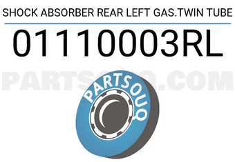 FEBEST 01110003RL SHOCK ABSORBER REAR LEFT GAS.TWIN TUBE