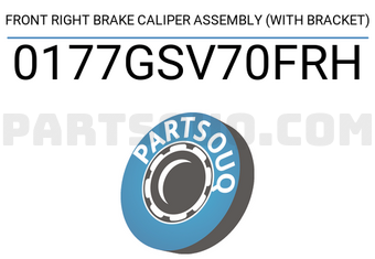 FEBEST 0177GSV70FRH FRONT RIGHT BRAKE CALIPER ASSEMBLY (WITH BRACKET)