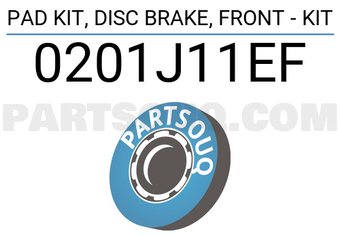FEBEST 0201J11EF PAD KIT, DISC BRAKE, FRONT - KIT