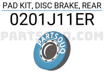 FEBEST 0201J11ER PAD KIT, DISC BRAKE, REAR