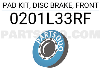 FEBEST 0201L33RF PAD KIT, DISC BRAKE, FRONT