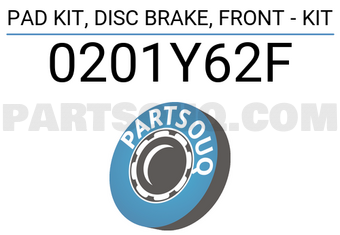 FEBEST 0201Y62F PAD KIT, DISC BRAKE, FRONT - KIT