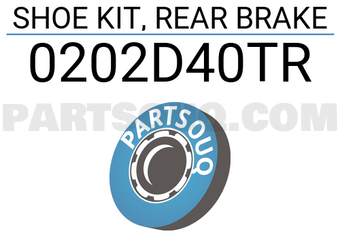FEBEST 0202D40TR SHOE KIT, REAR BRAKE