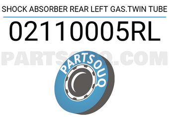 FEBEST 02110005RL SHOCK ABSORBER REAR LEFT GAS.TWIN TUBE