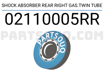 FEBEST 02110005RR SHOCK ABSORBER REAR RIGHT GAS.TWIN TUBE