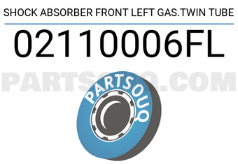 FEBEST 02110006FL SHOCK ABSORBER FRONT LEFT GAS.TWIN TUBE