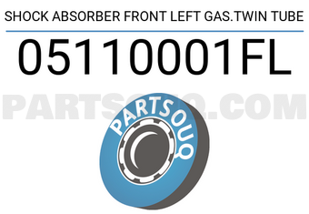 FEBEST 05110001FL SHOCK ABSORBER FRONT LEFT GAS.TWIN TUBE