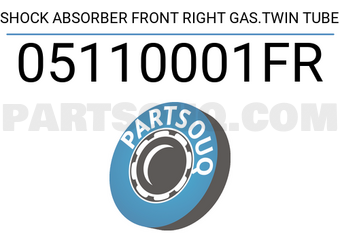 FEBEST 05110001FR SHOCK ABSORBER FRONT RIGHT GAS.TWIN TUBE