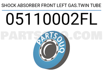 FEBEST 05110002FL SHOCK ABSORBER FRONT LEFT GAS.TWIN TUBE