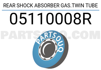 FEBEST 05110008R REAR SHOCK ABSORBER GAS.TWIN TUBE