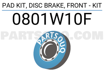 FEBEST 0801W10F PAD KIT, DISC BRAKE, FRONT - KIT