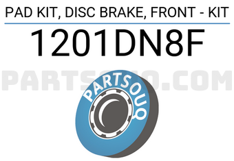 FEBEST 1201DN8F PAD KIT, DISC BRAKE, FRONT - KIT