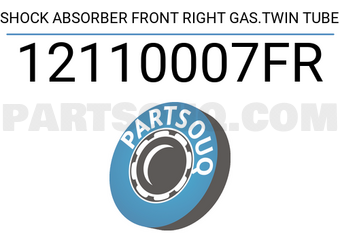 FEBEST 12110007FR SHOCK ABSORBER FRONT RIGHT GAS.TWIN TUBE